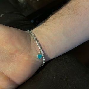 Tiffany silver heart bracelet